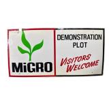MiGro Demonstration Plot Sign