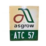 Asgrow Metal Sign