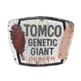 Tomco Genetic Giant Dealer Embossed Metal Sign