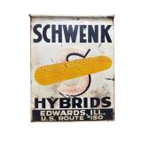 Schwenk Hybrids Double Sided Metal Sign