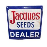 Jacques Seeds Dealer Embossed Metal Sign