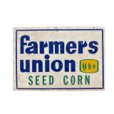 Farmers Union Seed Corn Sign