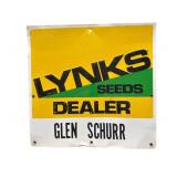 Lynks Seed Dealer Embossed Metal Sign