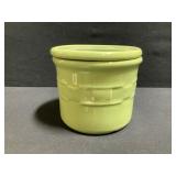 Longaberger Sage Green 1 Pint Crock w/Lid