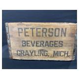 Peterson Beverages Wooden Crate