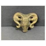 Brass Ram Head Belt Buckle