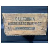 California Associated Raisin Co. Wood Crate