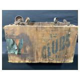 Clubs Wooden Crate on Casters