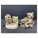 Homco Owl Figurines