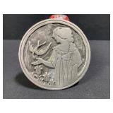 Flower Girl Hippie Belt Buckle