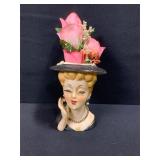 Lee Wards Lady Head Vase