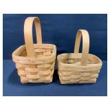 Longaberger Small Square and Rectangle Baskets