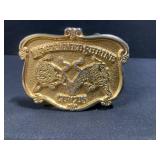 Mohammed Shriner Circus Belt Buckle 1981