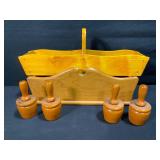 Wooden Butter Molds with Carrier