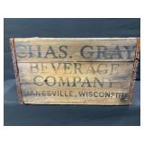 Chas. Gray Beverage Company Wood Crate