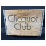 Clicquot Club Peoria IL Wooden Crate