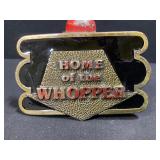 Home of the Whopper Belt Buckle 1979