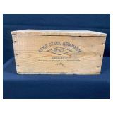 ACME Steel Company Wood Crate