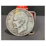 Eisenhower Dollar Belt Buckle-1971