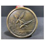 Solid Brass Belt Buckle 1976
