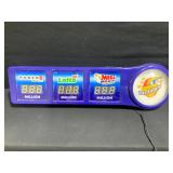 Illinois Lottery Light Up Sign-Untested