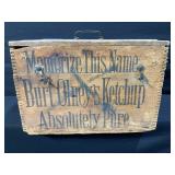 Burt Olneyï¿½s Ketchup Wood Crate
