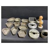 Tin Cookie Cutters and Small Doll Pans