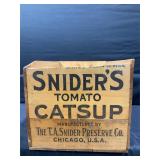 Sniderï¿½s Catsup Wooden Crate