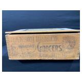 Ransom Bros. Co. Wholesale Grocers Wood Crate