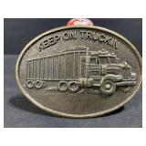 Keep on Trucking Belt Buckle