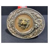 Belt Buckle with Tiger Head