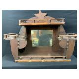 Wall Hanging Shelf with Mirror