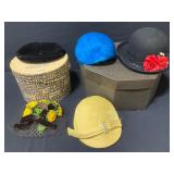 Vintage Hats with Hat Boxes
