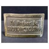 Lewis Design Motorcyling Belt Buckle 1974