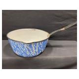 Blue Enamel Pot