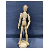 Wooden Mannequin with Jointed Limbs