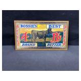 Bossieï¿½s Best Brand Butter Label Framed