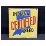 Indiana Certified Seed Metal Sign