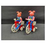 Vintage Easter Wind up Toys