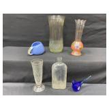 Vintage Glassware including Vases, Bird, & More
