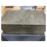 US Military Wooden Trunk