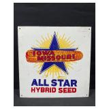 All Star Hybrid Seed Metal Sign