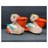 1960ï¿½s Pelican Tin Toy with Fish in Beak