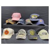 Vintage Military Hat Lot of 10