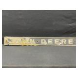 John Deere Embossed Metal Sign