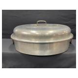 Vintage Oval Aluminum Roasting Pan