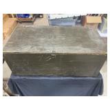 US Military Wooden Trunk with Inserts