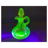 Uranium Glass Cruet Dispenser