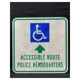 Handicap Metal Sign