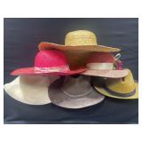 Vintage Ladies Straw Hat Lot
